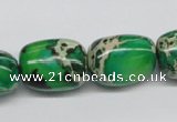 CDI74 16 inches 15*20mm nuggets dyed imperial jasper beads wholesale