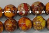 CDI742 15.5 inches 16mm round dyed imperial jasper beads