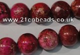 CDI762 15.5 inches 14mm round dyed imperial jasper beads