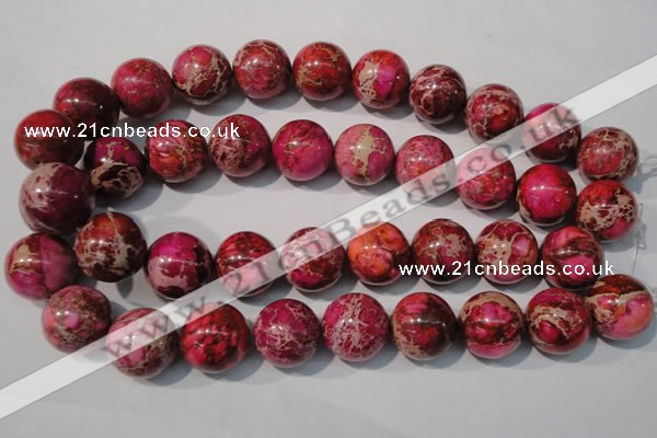 CDI764 15.5 inches 20mm round dyed imperial jasper beads