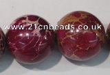 CDI765 15.5 inches 24mm round dyed imperial jasper beads