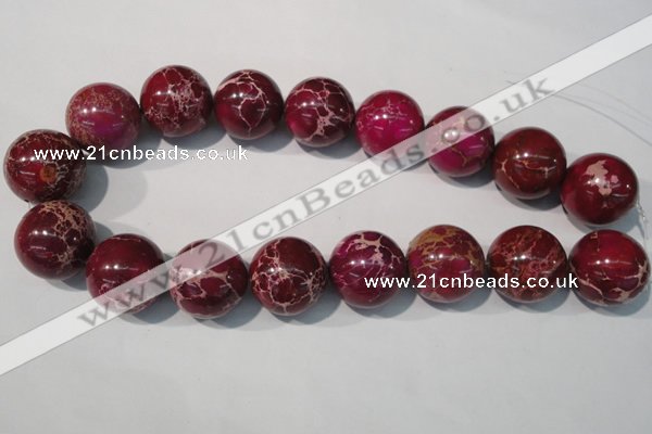 CDI765 15.5 inches 24mm round dyed imperial jasper beads