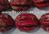 CDI769 15.5 inches 18*25mm star fruit shaped dyed imperial jasper beads