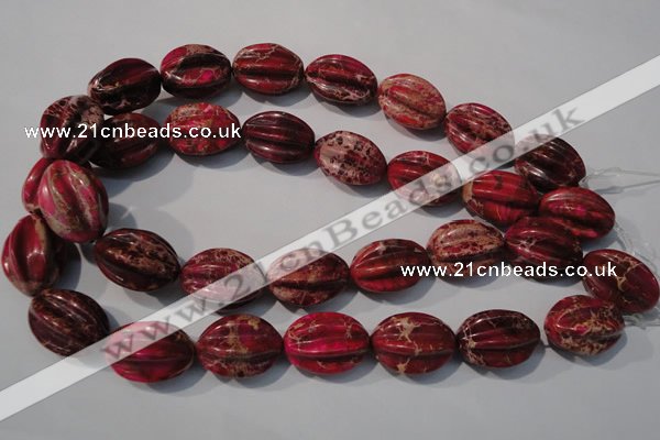 CDI769 15.5 inches 18*25mm star fruit shaped dyed imperial jasper beads