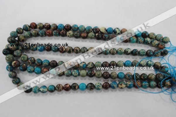 CDI802 15.5 inches 8mm round dyed imperial jasper beads wholesale