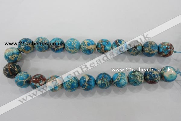 CDI808 15.5 inches 18mm round dyed imperial jasper beads wholesale