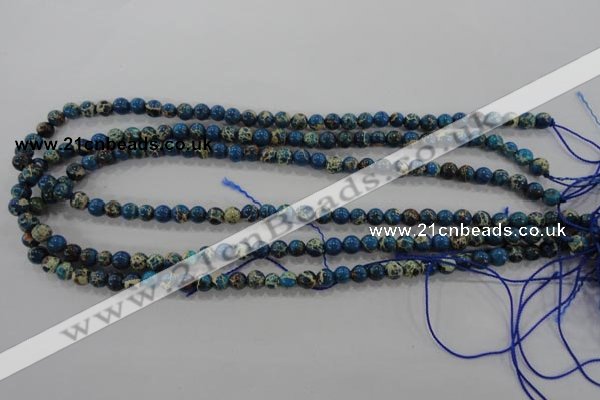 CDI811 15.5 inches 6mm round dyed imperial jasper beads wholesale