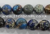 CDI814 15.5 inches 10mm round dyed imperial jasper beads wholesale