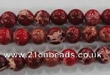 CDI822 15.5 inches 8mm round dyed imperial jasper beads wholesale