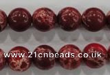 CDI825 15.5 inches 14mm round dyed imperial jasper beads wholesale