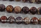 CDI843 15.5 inches 10mm round dyed imperial jasper beads wholesale