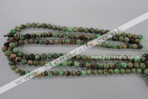 CDI852 15.5 inches 8mm round dyed imperial jasper beads wholesale