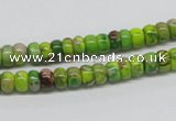 CDI86 16 inches 4*6mm rondelle dyed imperial jasper beads wholesale