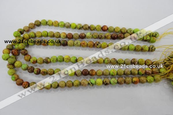 CDI862 15.5 inches 8mm round dyed imperial jasper beads wholesale