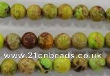 CDI863 15.5 inches 10mm round dyed imperial jasper beads wholesale