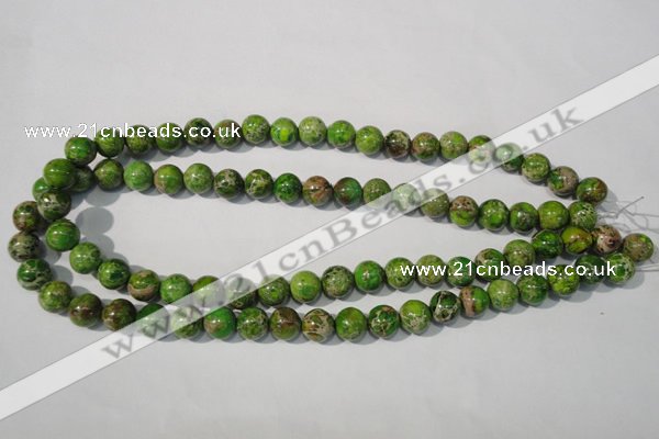 CDI921 15.5 inches 10mm round dyed imperial jasper beads