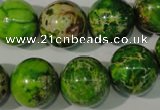 CDI923 15.5 inches 16mm round dyed imperial jasper beads