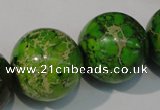 CDI925 15.5 inches 24mm round dyed imperial jasper beads