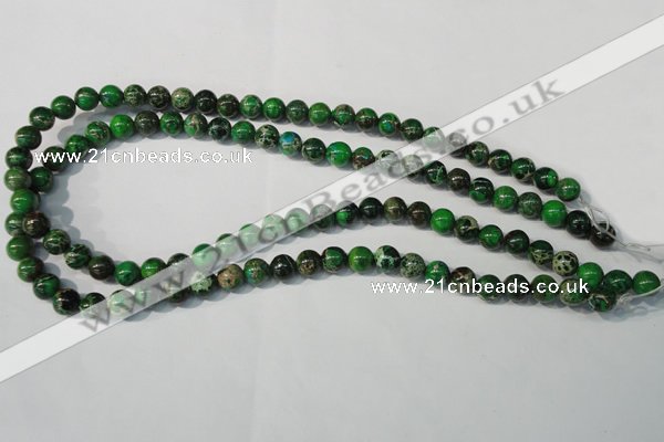 CDI956 15.5 inches 8mm round dyed imperial jasper beads