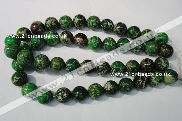 CDI958 15.5 inches 18mm round dyed imperial jasper beads