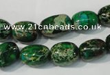 CDI960 15.5 inches 10*13mm nuggets dyed imperial jasper beads