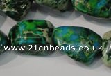 CDI961 15.5 inches 18*20mm nuggets dyed imperial jasper beads