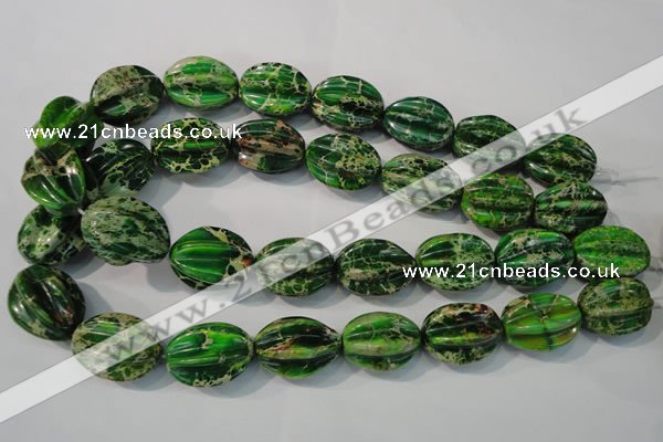 CDI966 15.5 inches 18*25mm star fruit shaped dyed imperial jasper beads