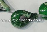 CDI980 15.5 inches 19*29mm petal shaped dyed imperial jasper beads