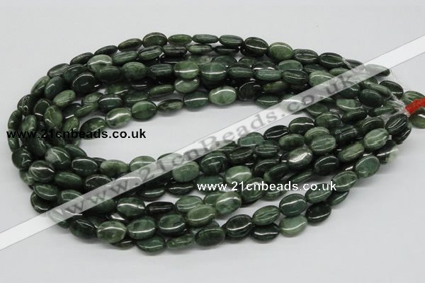 CDJ07 15.5 inches 10*14mm oval Canadian jade beads wholesale