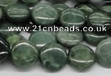 CDJ09 15.5 inches 14mm flat round Canadian jade beads wholesale