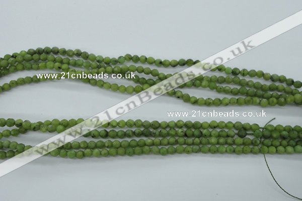 CDJ137 15.5 inches 4mm faceted round Canadian jade beads wholesale