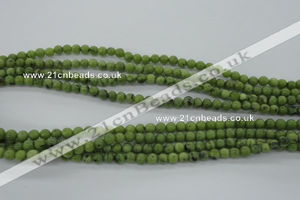 CDJ138 15.5 inches 5mm round Canadian jade beads wholesale