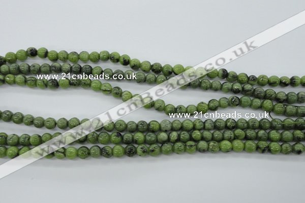 CDJ139 15.5 inches 6mm round Canadian jade beads wholesale