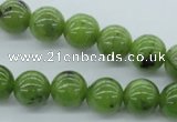 CDJ141 15.5 inches 8mm round Canadian jade beads wholesale