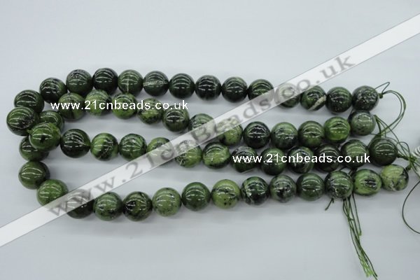 CDJ142 15.5 inches 14mm round Canadian jade beads wholesale