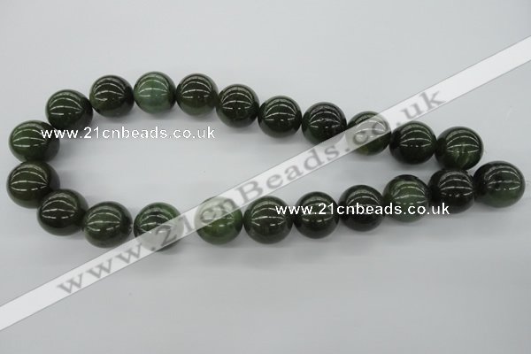 CDJ143 15.5 inches 18mm round Canadian jade beads wholesale