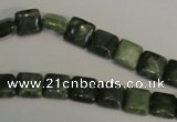 CDJ29 15.5 inches 8*8mm square Canadian jade beads wholesale