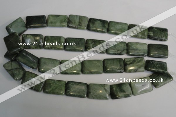 CDJ33 15.5 inches 18*25mm rectangle Canadian jade beads wholesale