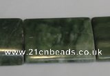 CDJ36 15.5 inches 25*35mm flat tube Canadian jade beads wholesale