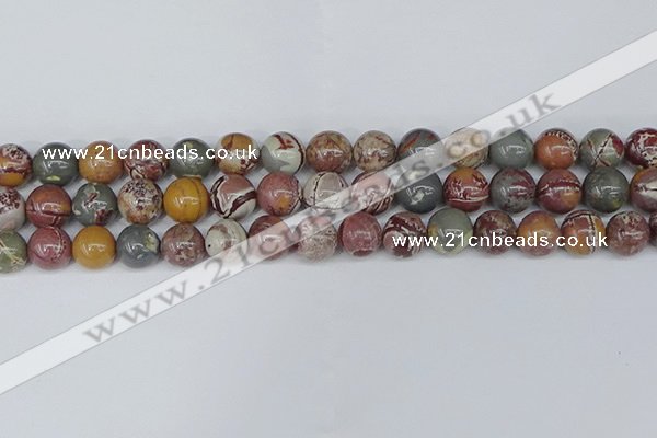 CDJ403 15.5 inches 10mm round sonoran dendritic jasper beads