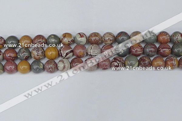 CDJ404 15.5 inches 12mm round sonoran dendritic jasper beads