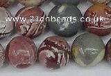 CDJ405 15.5 inches 14mm round sonoran dendritic jasper beads