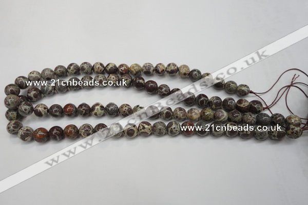 CDM04 15.5 inches 10mm round African dalmatian jasper beads