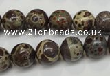 CDM05 15.5 inches 12mm round African dalmatian jasper beads