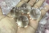 CDN01 25mm round white crystal decorations wholesale