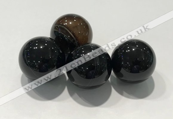 CDN1018 25mm round line agate decorations wholesale