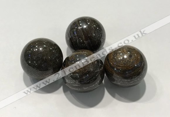 CDN1019 25mm round bronzite decorations wholesale