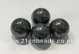 CDN1020 25mm round hematite decorations wholesale