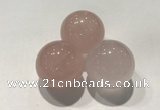 CDN1030 30mm round rose quartz decorations wholesale