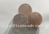 CDN1032 30mm round rose quartz decorations wholesale